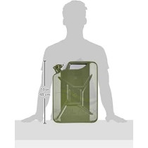 Abbasali On And Off Road Kit For The Suv, Car, Truck And Other Vehicles Include 20 Liter Metal Jerry Cane And Electric Fuel Pump Diesel Bio Kerosene Oil Transfer Extractor, 12 V