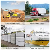 Abbasali On And Off Road Kit For The Suv, Car, Truck And Other Vehicles Include 20 Liter Metal Jerry Cane And Electric Fuel Pump Diesel Bio Kerosene Oil Transfer Extractor, 12 V