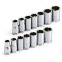 Abbasali Short Socket Drive 1/4 Inch 6Pt, 8mm