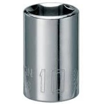 Abbasali Short Socket Drive 1/4 Inch 6Pt, 8mm