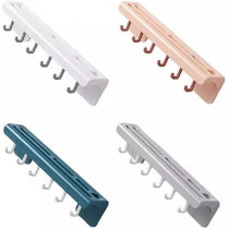 Abbasali Wall-Mounted Knife Storage Rack, Multi-Function Hook, Punch-Free Storage Rack Knives Cutter Rack Holder Kitchen Tools