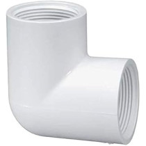 Abbasali PVC Female Elbow 90 Degree For Water Pipes Pack Of 5 Pieces, 1 Inch