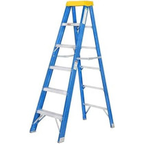 Abbasali 6Ft Fiberglass Step Ladder, 1.8M