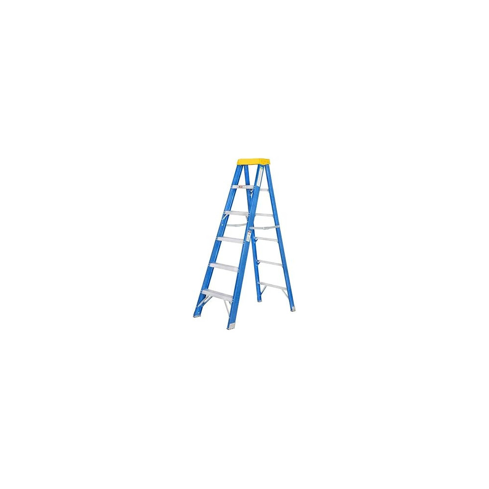 Abbasali 6Ft Fiberglass Step Ladder, 1.8M