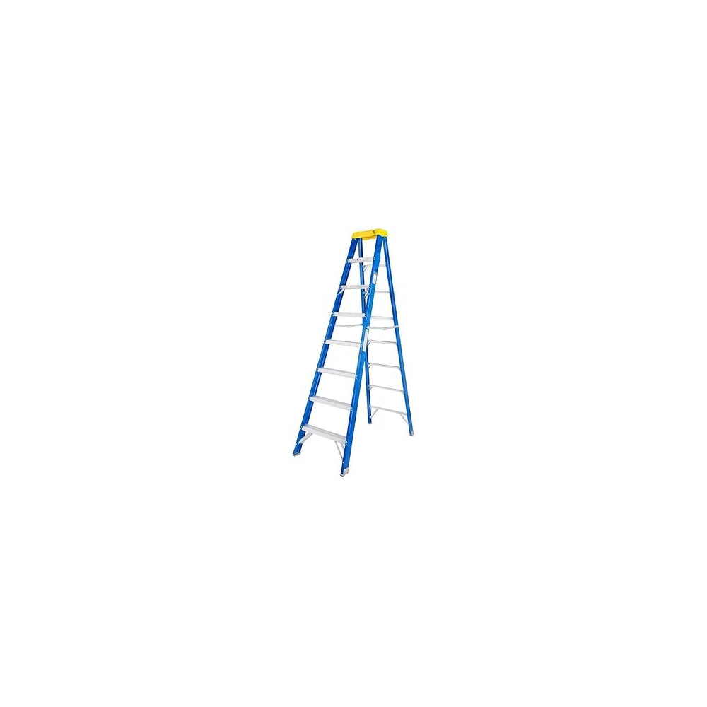 Abbasali 8Ft Fiberglass Step Ladder, 2.4M