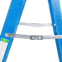 Abbasali 8Ft Fiberglass Step Ladder, 2.4M