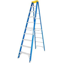Abbasali 10Ft Fiberglass Step Ladder, 3M