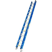 Abbasali 24Ft Fiberglass Double Extension Ladder, 7.3M