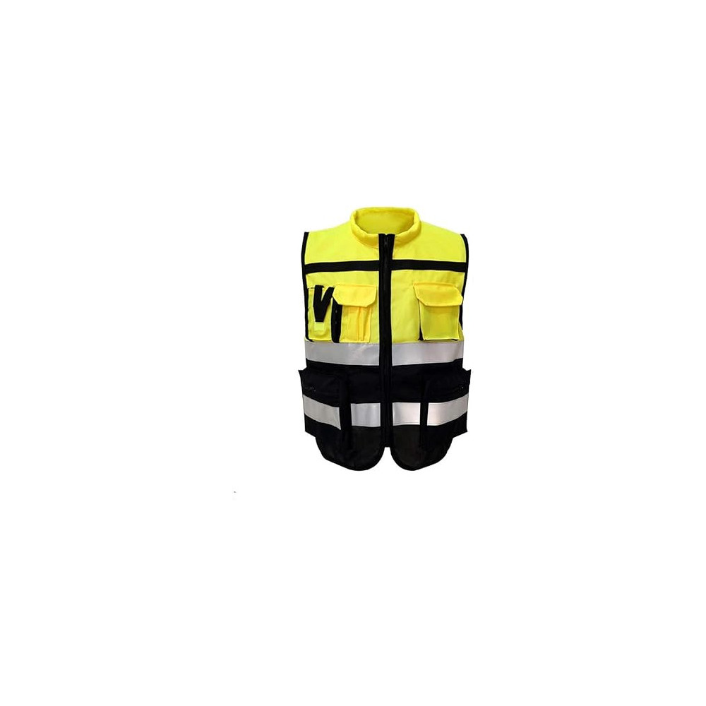 Abbasali Vest Pocket, Fishing Vest For Men High Visibility Safety Printed Pockets Jacket Night Safety Vest Outdoor Night Riding Work Wear