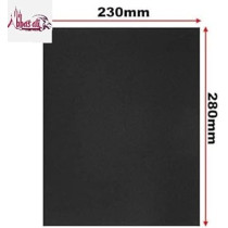 Abbasali 10 Pcs Waterproof Sheet Black Abrasive Paper For Automotive Body Working On Paint, Varnish, Furniture And Other Soft Metals Solid Surface Materials Sanding, Grit 80