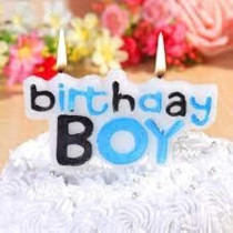 Abbasali Birthday Boy Theme Candle Set Of 1 For Baby Boy, Kids, 1St Birthday Cake Party Decoration