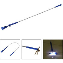 Abbasali Claw Magnetic Pick-Up Tool 4 Claws With Bright Led Light Flexible Spring Magnet