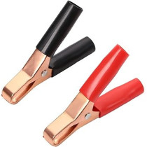 Abbas Ali Test Clamp Red Black Connecting Battery Alligator Clip Clamp, 300 AMP