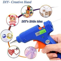 Abbas Ali Heavy Duty Glue Gun With Glue Stick, Blue, HL-8-60W, 10 PCS