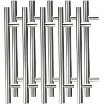 Abbas Ali SOLID Stainless Steel H-Bar Hollow Pull Handle For Drawer Kitchen Cabinet Hardware, H-TYPE , 10x150