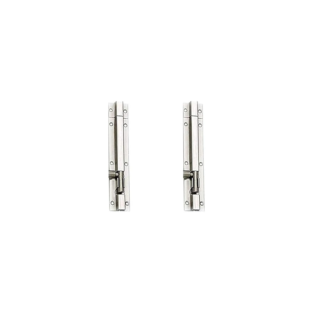 Generic Steel 6 Inch Tower Bolt for Door in Bathroom, Kitchen, Bedroom, Hotel Room , Pack of 2