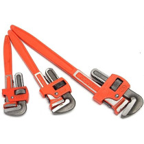 Generic LJY Hand Tools 3Pcs Heavy Duty Pipe Wrench Adjustable Set 14inch, 18inch, 24inch Monkey Soft Grip