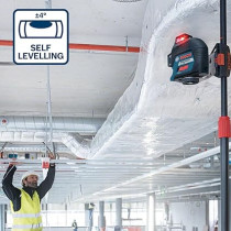 Bosch Professional Laser Level GLL 3-80 , Red laser, Interior, Working Range, up to 30M, 4 x AA Battery