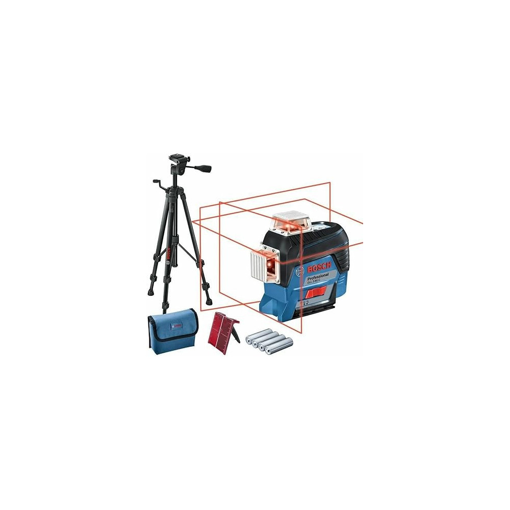 Bosch GLL 3-80 C Professional Line Laser with BT 150 Tripod