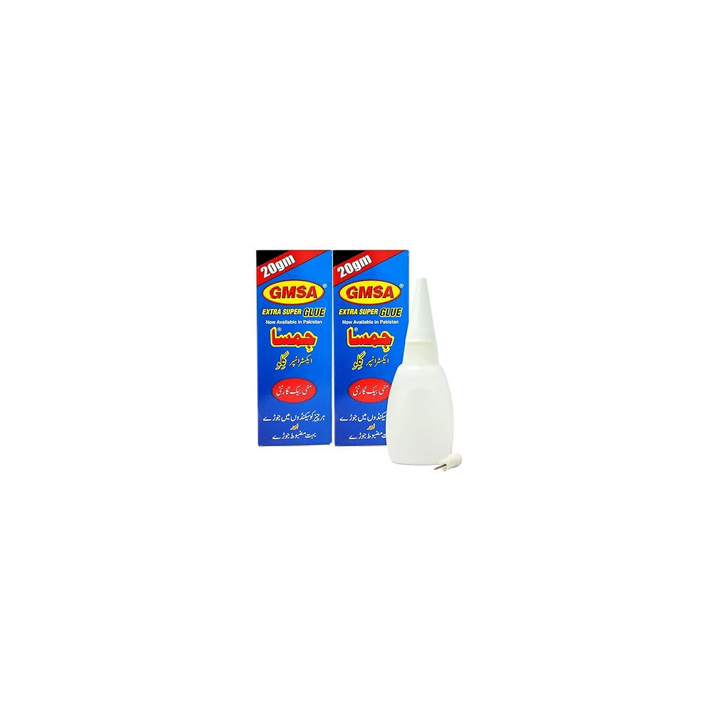 GMSA Smart Innovation Extra Super Glue 20g, Pack of 2