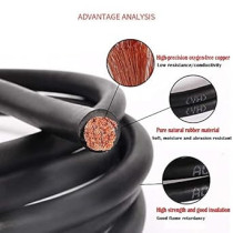 Abbas Ali Copper Premium Industrial Grade Extra Flexible Welding Cable Made In Taiwan 10 Meter , 50mm