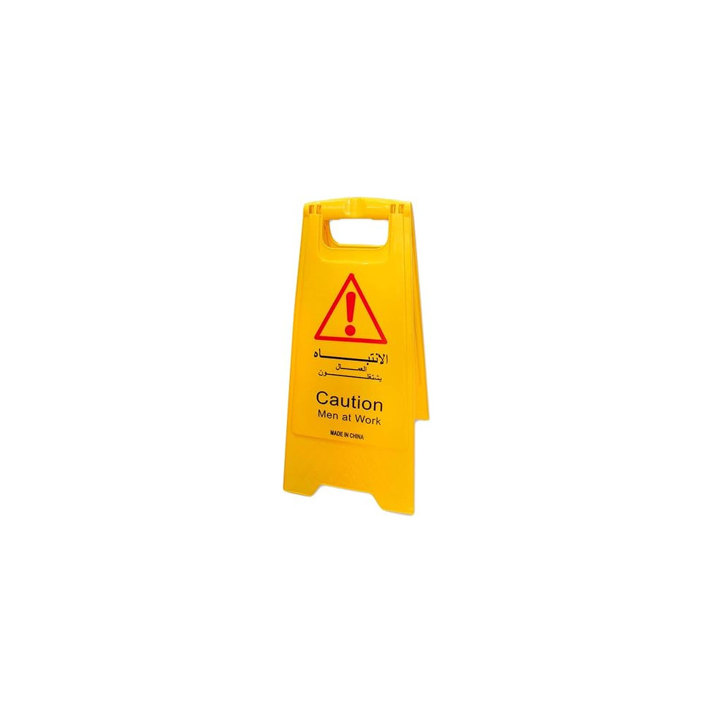 Generic Warning Sign Board, Caution Men at Work