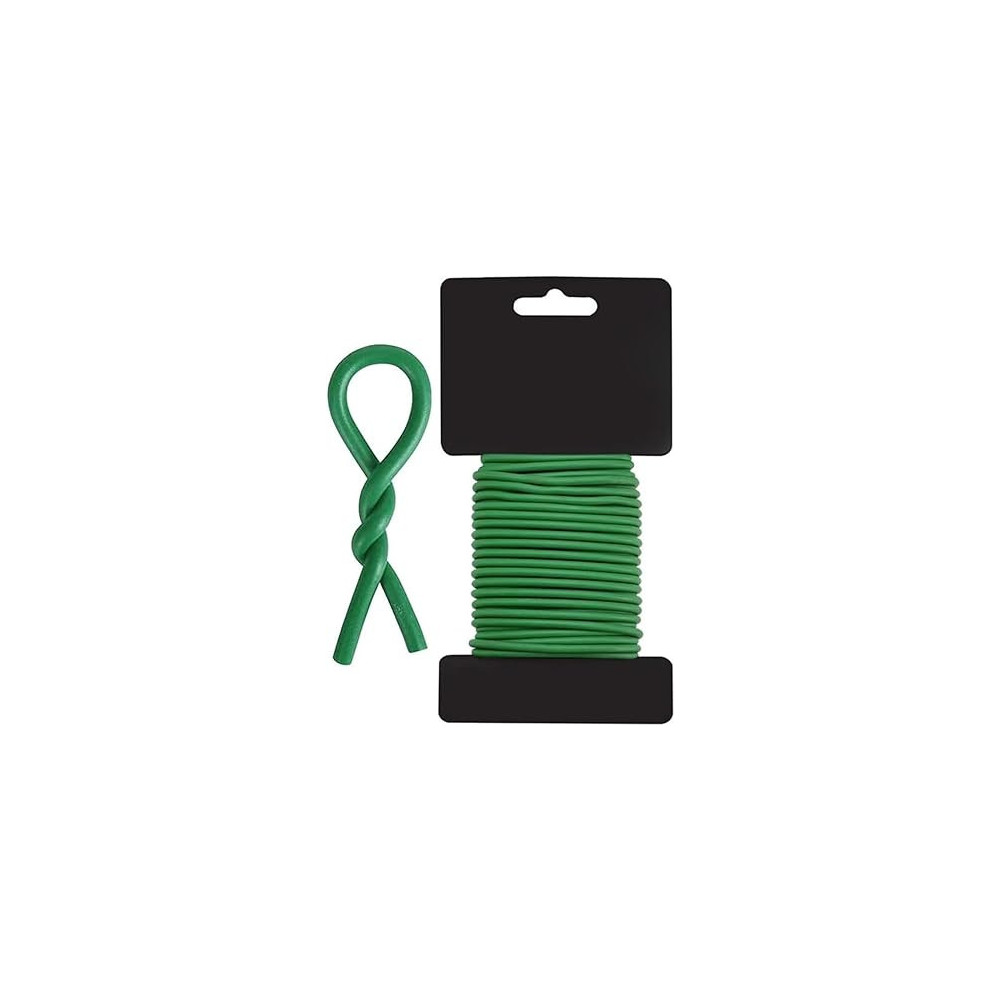 Abbas Ali 3mm x 5mm Garden Soft Plastic Wire Bind Wire for Plant Binding, Plastic Twist Ties, Garden