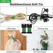 Abbas Ali 3mm x 5mm Garden Soft Plastic Wire Bind Wire for Plant Binding, Plastic Twist Ties, Garden