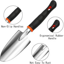 Abbas Ali Garden Hand Tools Shovel, Flower Beds Planting Soil Digging and Scoop Trowel Spades, 30 x 9cm