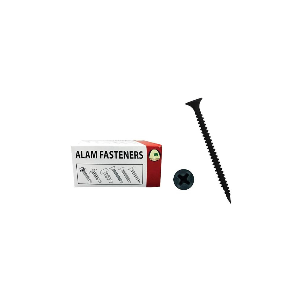 Alam Tech Alam Fasteners Gypsum Screw 1-1/2 Inch x 8 Fine Thread Made In Taiwan, 1 Pkt x 450 Pcs