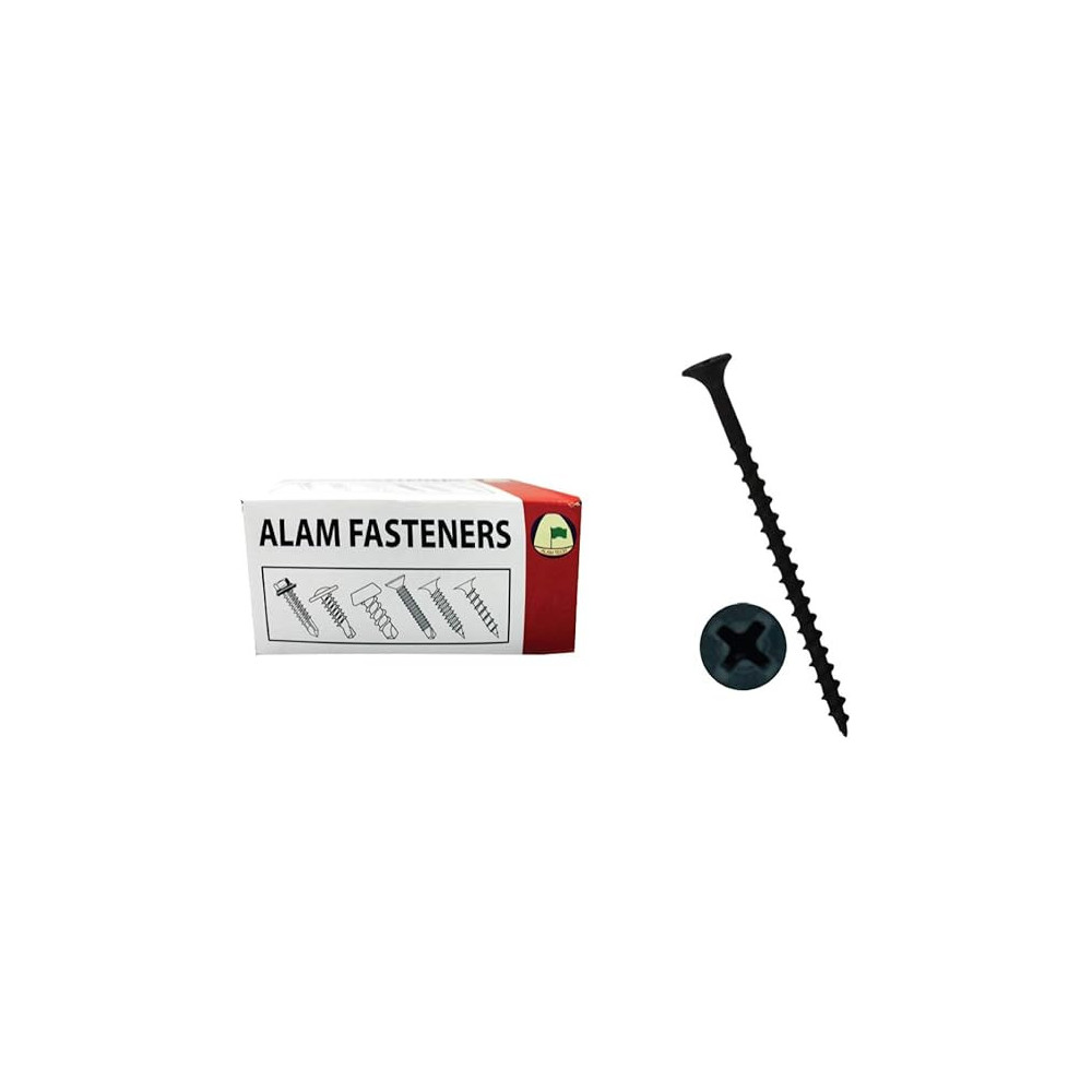 Alam Tech Alam Fasteners Gypsum Screw 2-1/2 Inch x 6 Coarse Thread Made In Taiwan, 1Pkt x 450 Pcs