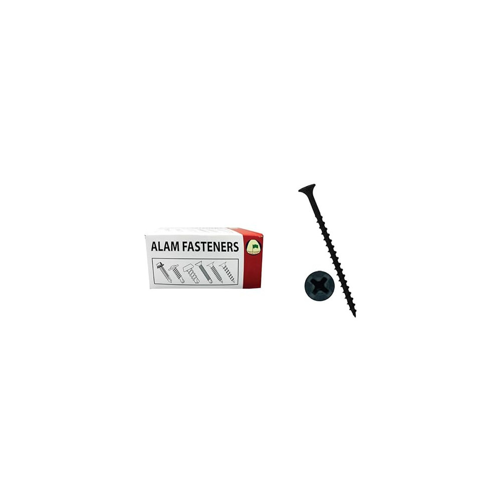 Alam Tech Alam Fasteners Gypsum Screw 5 Inch x 10 Coarse Thread Made In Taiwan, 1Pkt x 90 Pcs