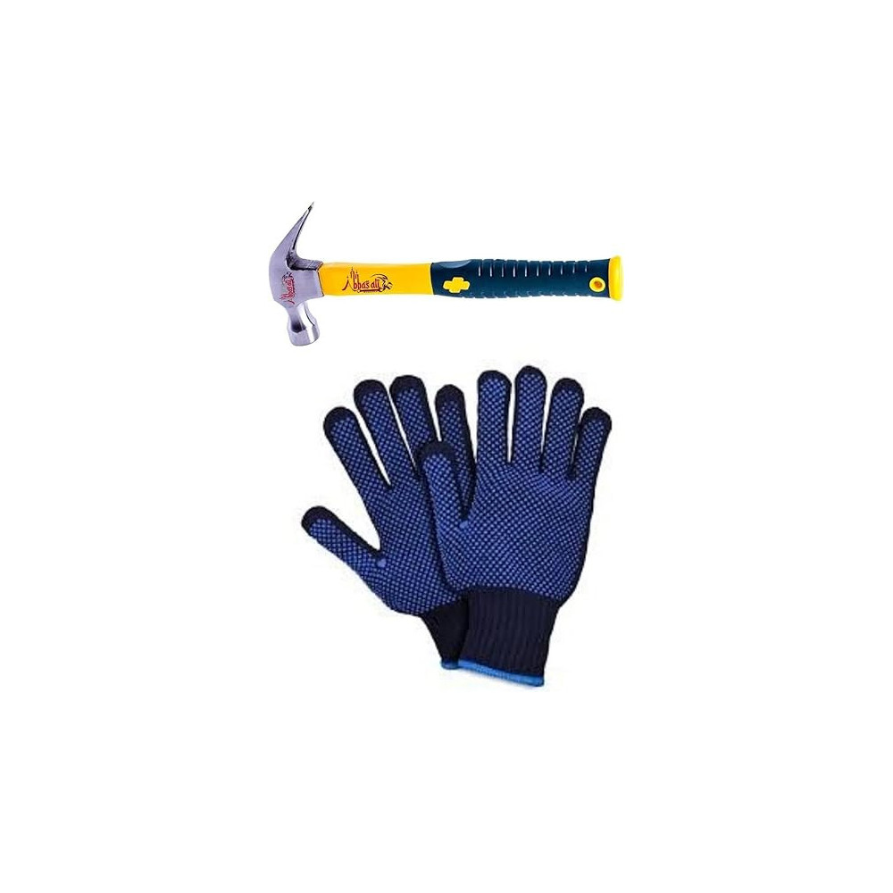 Abbas Ali Claw Hammer Carpenter Hammer Tool, Forged Heat-Treated Fine Grain Steel, 24oz