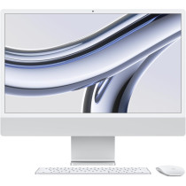 Apple 2023 iMac 24 inch, M3 chip 256 GB with 8-core CPU and 8-core GPU, 8 GB RAM, English Keyboard, Silver, MQR93