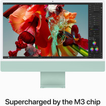 Apple 2023 iMac 24 inch M3 chip 256 GB with 8core CPU and core 8GPU, 8GB RAM, English Keyboard, Green, MQRA3 1 Year Warranty 