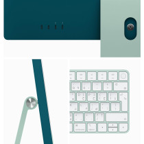 Apple 2023 iMac 24 inch M3 chip 256 GB with 8core CPU and core 8GPU, 8GB RAM, English Keyboard, Green, MQRA3 1 Year Warranty 