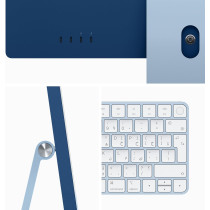 Apple 2023 iMac 24 inch M3 chip 256 GB with 8-core CPU and 8-core GPU, 8GB RAM, English Keyboard, Blue, MQRC3