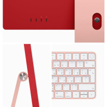 Apple 2023 iMac 24 inch, M3 chip 256 GB with 8-core CPU and 10-core GPU, 8 GB RAM, English Keyboard, Pink, MQRT3