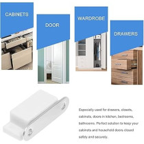 Abbas Ali 20pcs Cabinet Magnets, Magnetic Door Closure Catch for Kitchen, Bathroom, Cupboard, Wardrobe, Closet Closures, Cabinet Door Drawer Latch