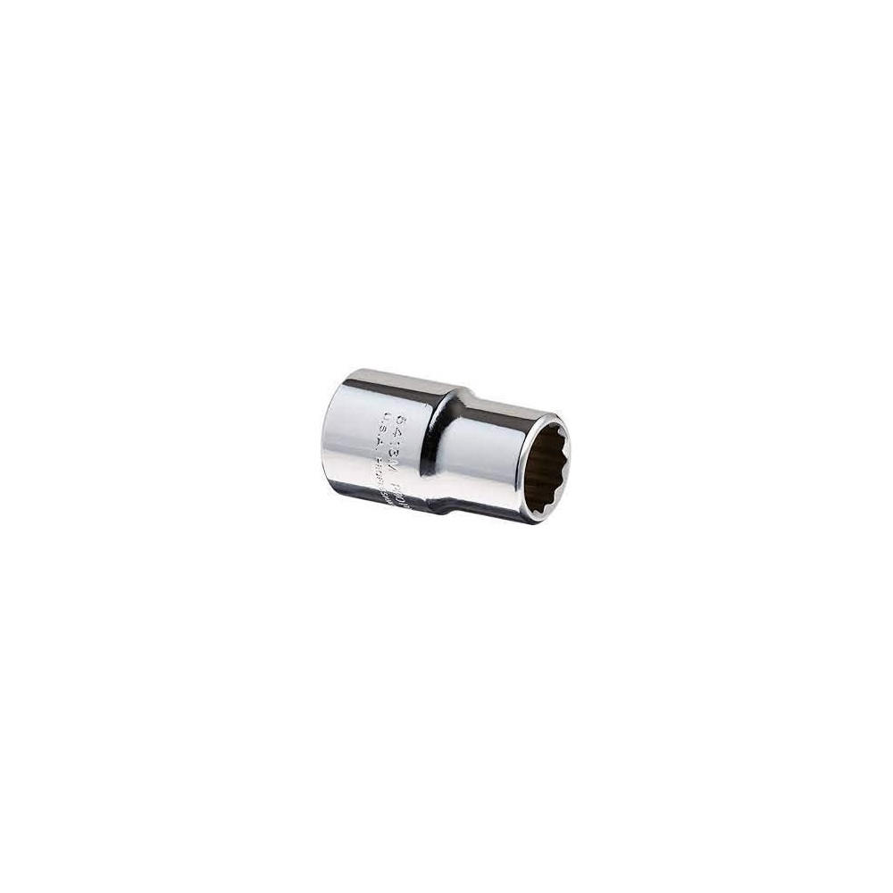 Abbas Ali Short Chrome Socket 1/2 Inch, 12PT, 13mm