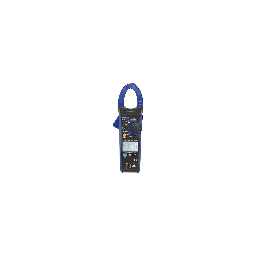 Gazelle G9203, 600A TRMS Digital Clamp Meter