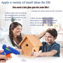 Abbas Ali Heavy Duty Glue Gun With Glue Stick, Blue, HL-8-60W, Glue Stick 40 Pcs