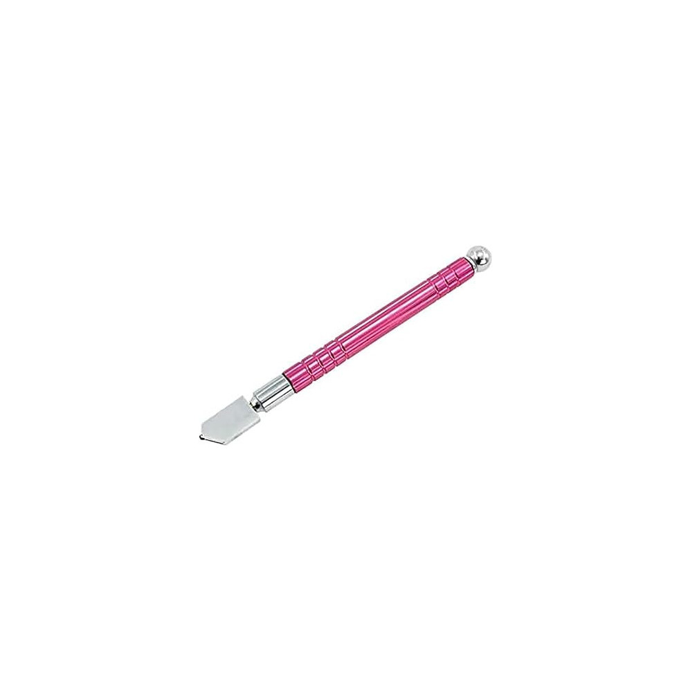 Abbas Ali Professional Glass Cutter, Carbide Tungsten Tip Oil Feed Handle Glass Cutter for Glass, Ceramic, Tile, Mirror, Cutting Range 3-12mm