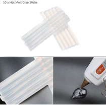 Poppyae 10Pcs Lot 11mm x 150mm Hot Melt Glue Sticks, Electric Glue Gun Craft, Album Repair Tools for DIY, Manual Toy Repair
