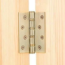 Abbas Ali 4 x 3 x 3mm Door Hinges, Heavy Duty Pack of 2pcs With GP Finish