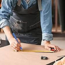 Abbas Ali Round Carpenter Pencil with Back Side Rubber, 12pcs Pack