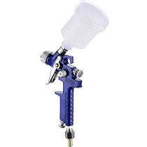 Generic Airbrush Kit HVLP Air Spray Gun, Touch Up Paint Sprayer, Gravity Car Furniture Small Repair Gun, Manual Pneumatic Tools, High Atomization Spray Paint Nozzle for Auto Car Painting