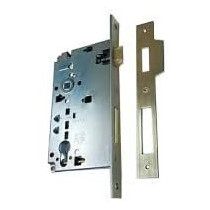 Abbas Ali Wooden Door Lock Body and Cylinder, Martech Lock Body 45x85, Silver
