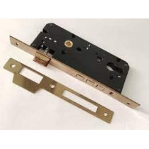 Abbas Ali Wooden Door Lock Body and Cylinder, Martech Lock Body 45x85, Silver