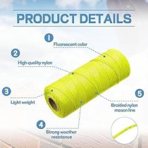 Abbas Ali RAMLAZ 200g Multipurpose Nylon Twisted Twine, Pack of 2pcs, Red
